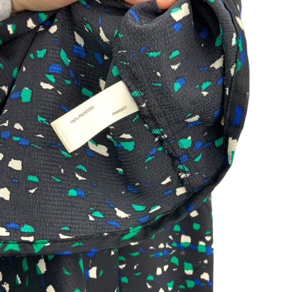 I Heart Ronson Black Green Printed Dress with Pockets Size 16 - Picture 6 of 8